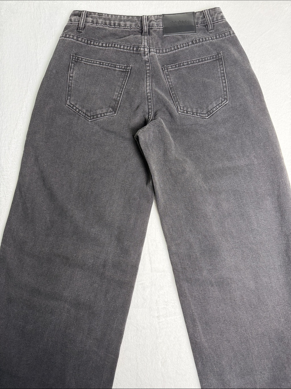 Princess Polly Washed Black High Rise Jeans - Picture 5 of 7